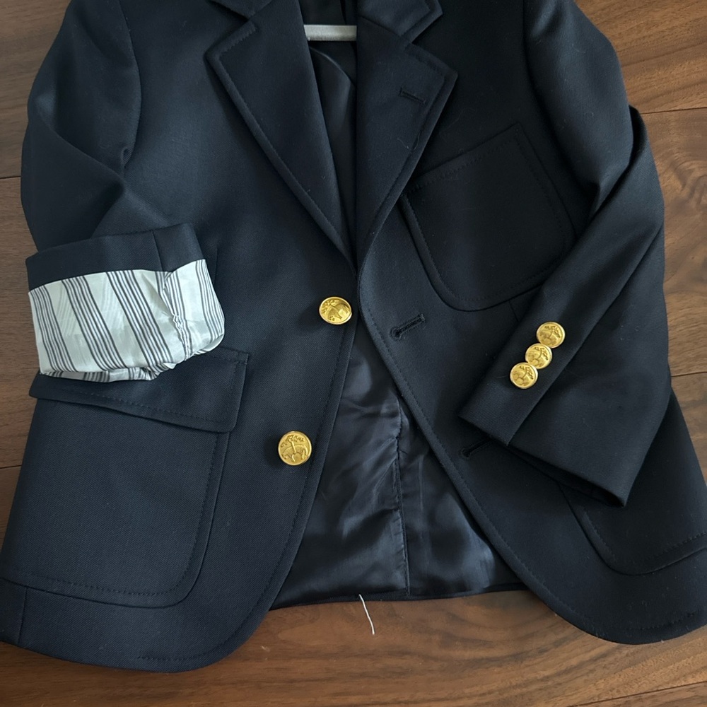 Brooks Brothers Black Blazer with Gold Buttons